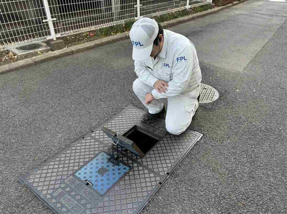 敷地内漏水調査
