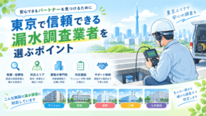 漏水調査 業者 東京